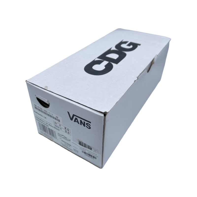 Vans Authentic Comme des Garcons White Heel Tab - Pre-Owned