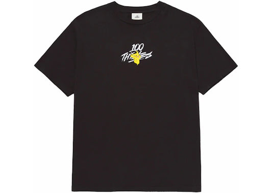 100 Thieves x Pokémon Pikachu Core T-shirt - Washed Black