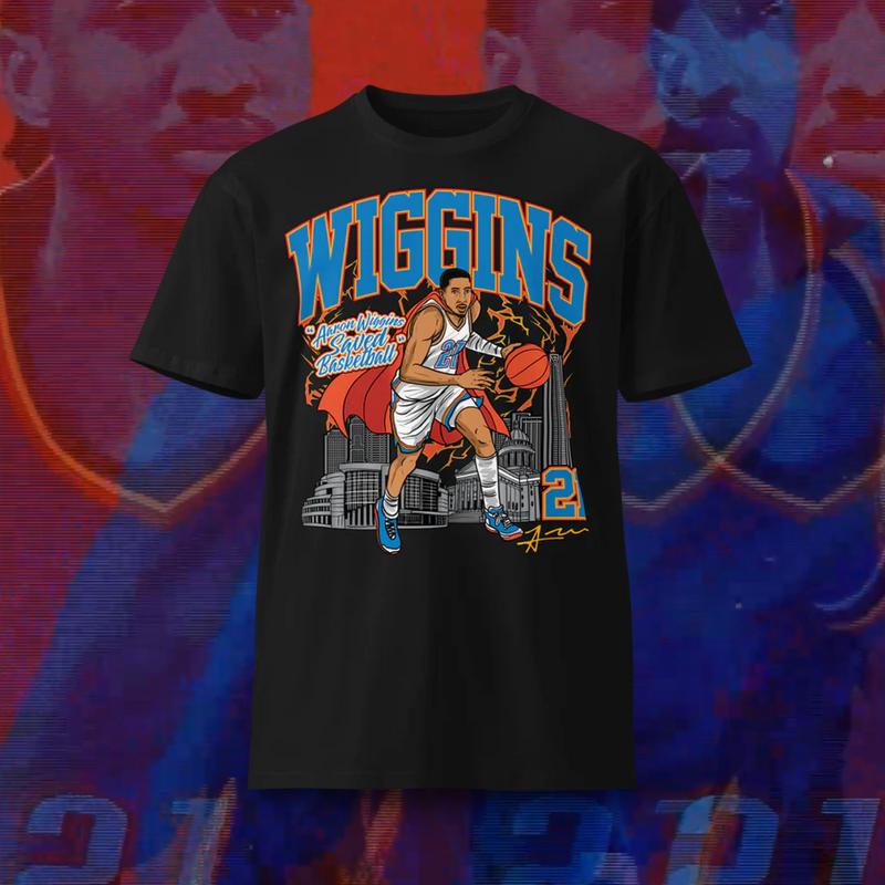 Aaron Wiggins 'Superhero' T-Shirt Black