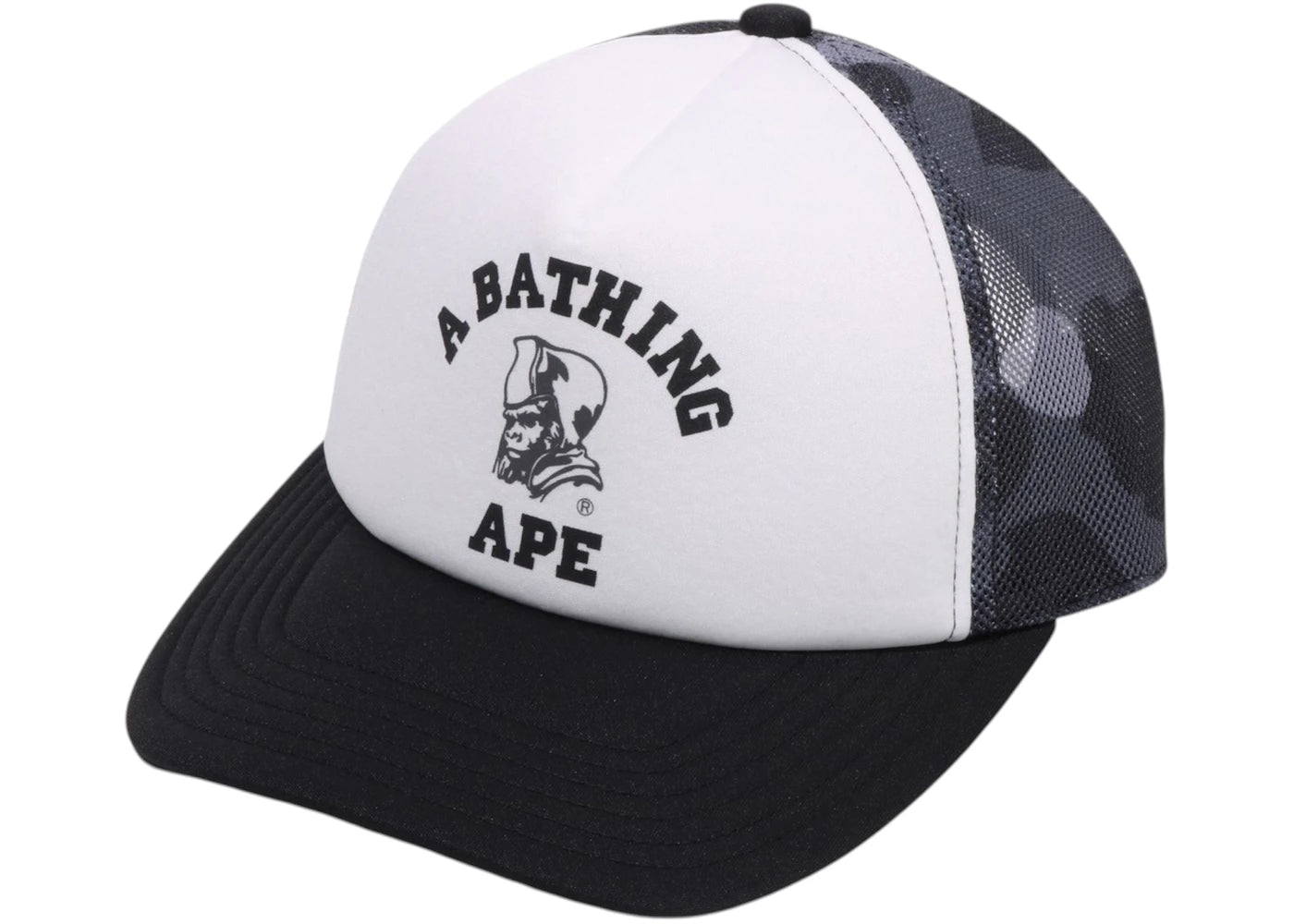 BAPE Color Camo General Mesh Cap Black