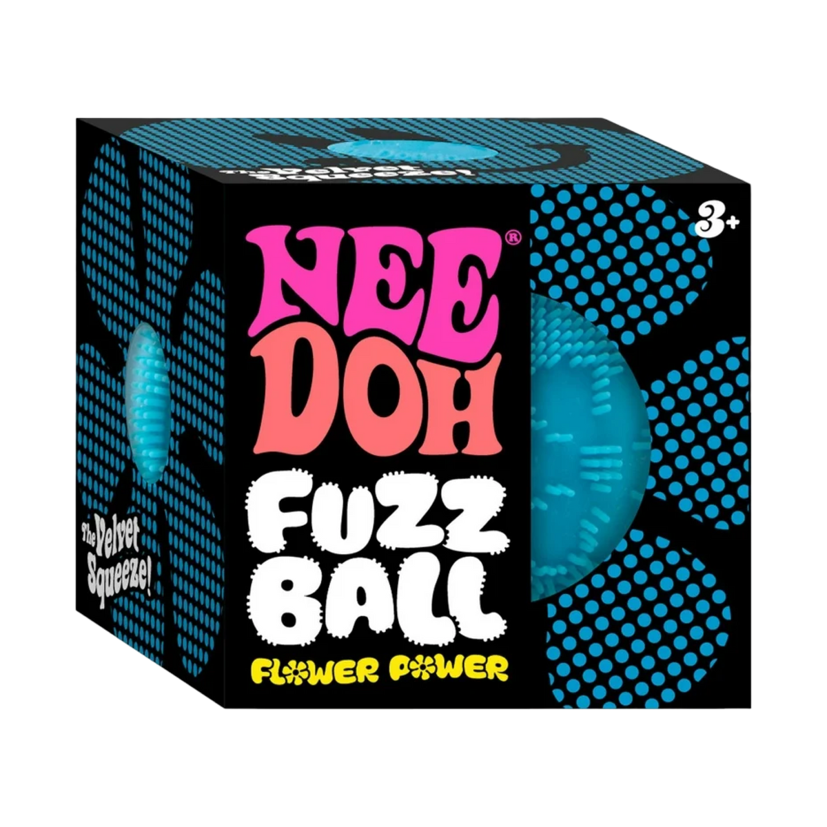 NeeDoh Flower Power Fuzz Ball Squishy Fidget Toy