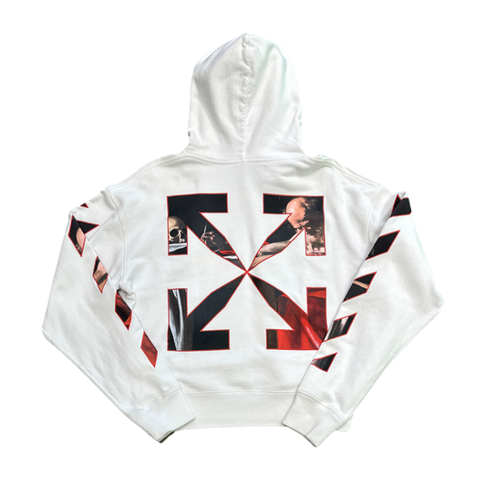 Off-White Caravaggio Paint Over  White Hoodie