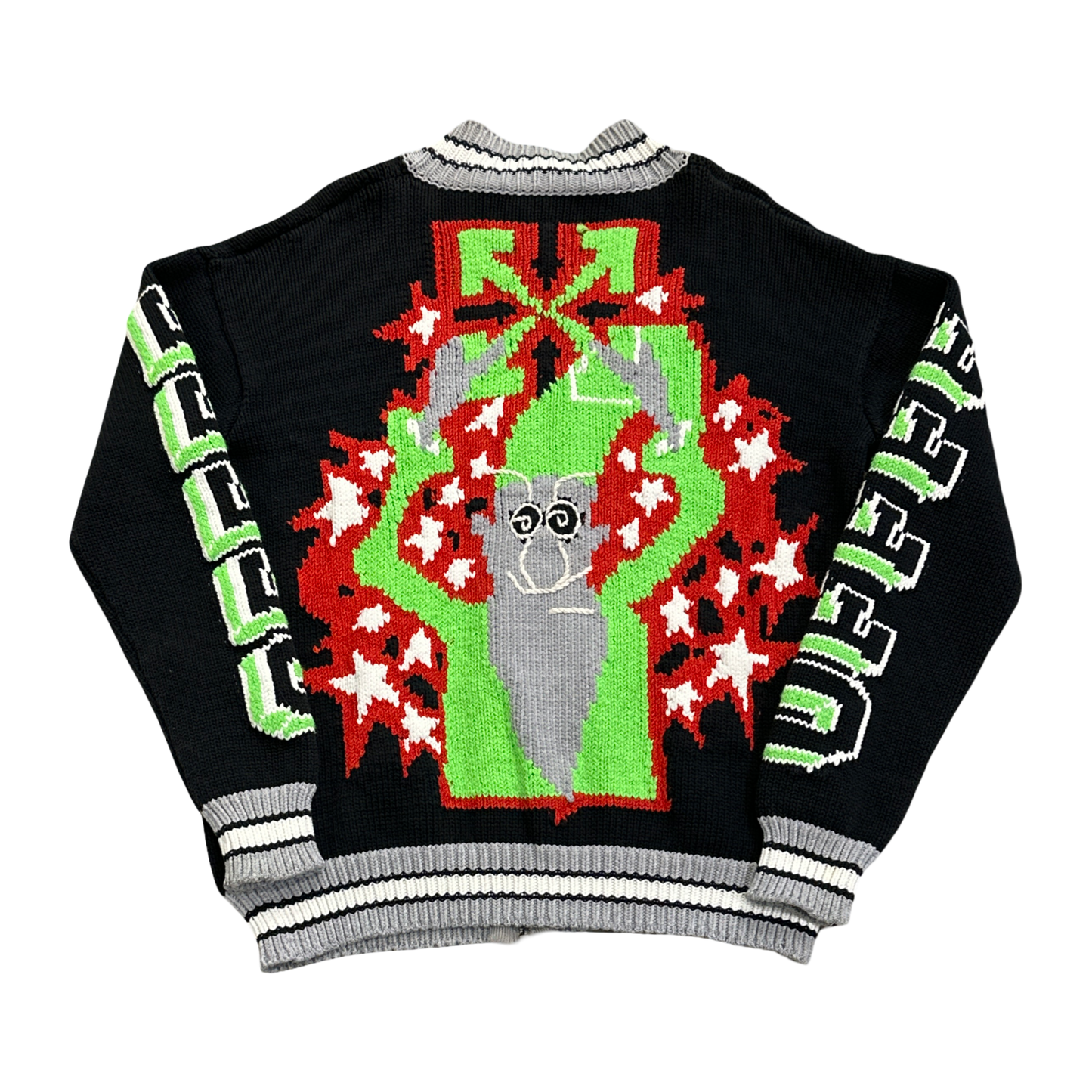 OFF-WHITE Knit Bomber Jacket Black