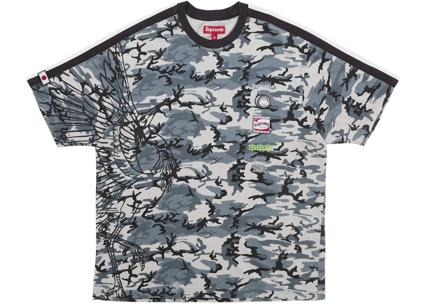 Supreme Crane S/S Top White Camo