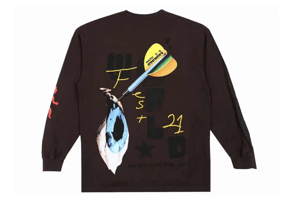 Travis Scott Otherside Long-Sleeve T-shirt Brown