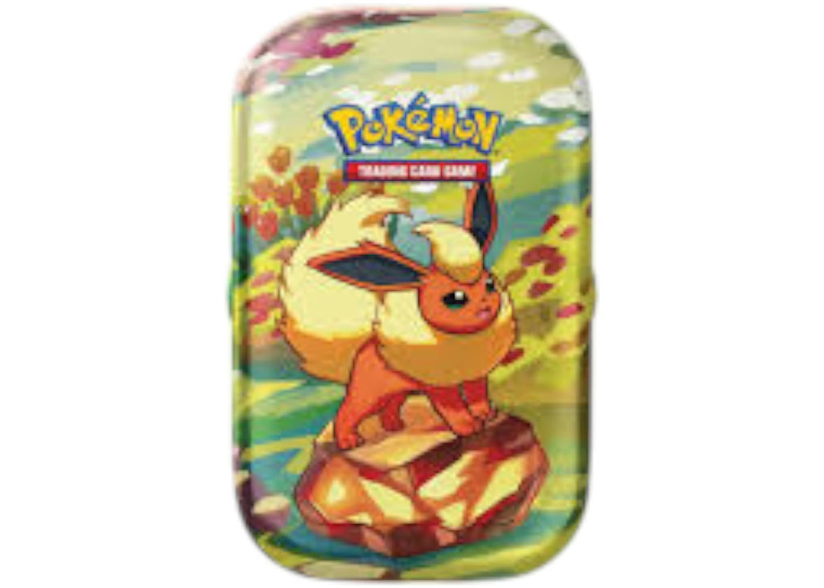 2025 Pokémon Scarlet Violet Prismatic Evolutions Flareon Tin