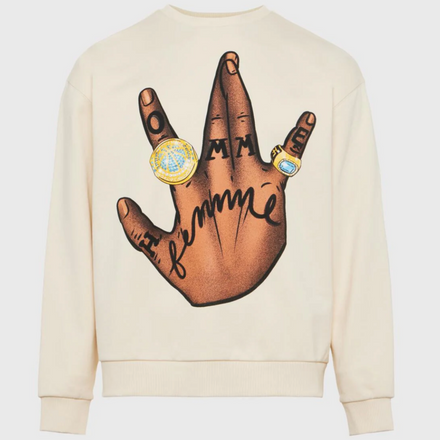 Homme Femme hand crewneck