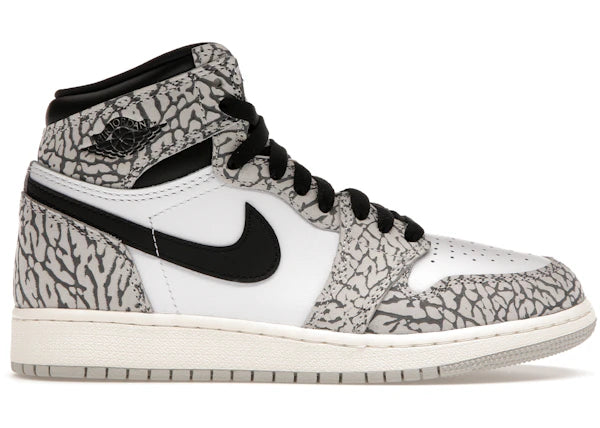 Jordan 1 Retro High OG White Cement (GS) - Kids' Sneaker