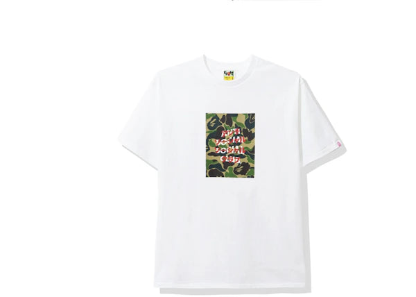 BAPE x Anti Social Social Club ABC Camo Box Tee White/Green