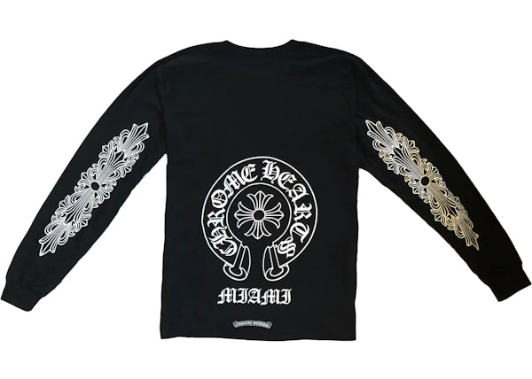 Chrome Hearts Miami Exclusive Long Sleeve T-Shirt - Black