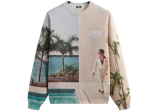 Kith x Scarface Tony Miami Vintage Nelson Crewneck - Multicolor