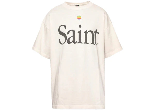 Saint Michael Heart Apple T-shirt White – Le Gala