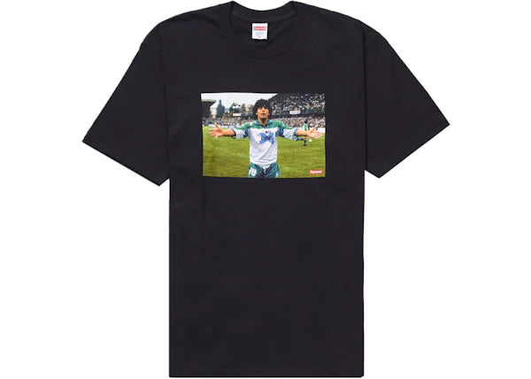 Supreme Maradona Tee Black - Celebrating the Legend
