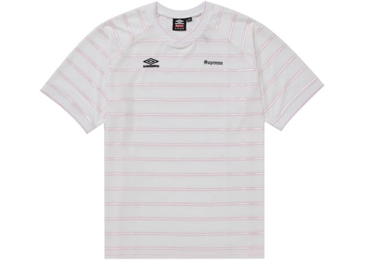 Supreme Umbro Stripe Soccer Jersey - White