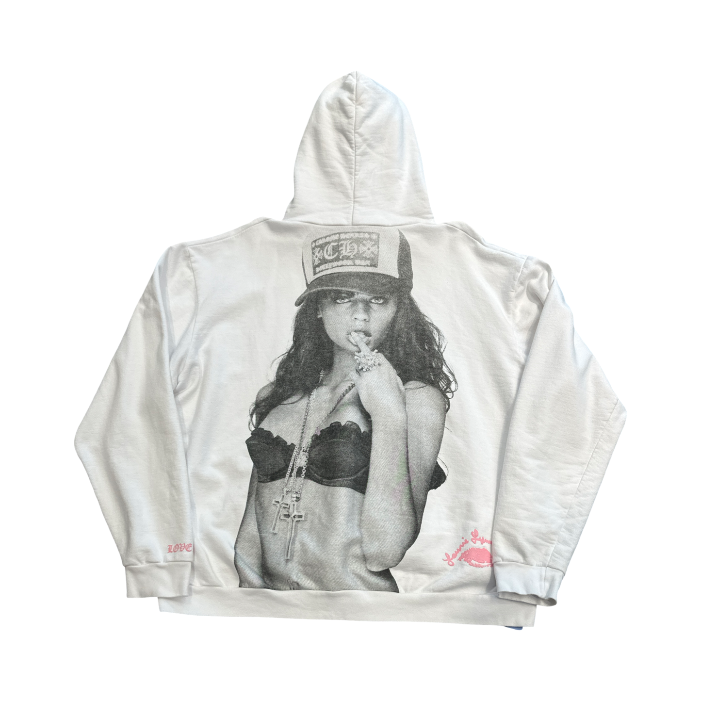 Chrome Hearts White Hoodie by Laurie Lynn Stark