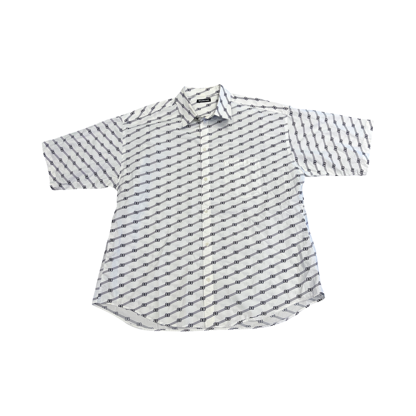 Balenciaga BB Allover Shirt White