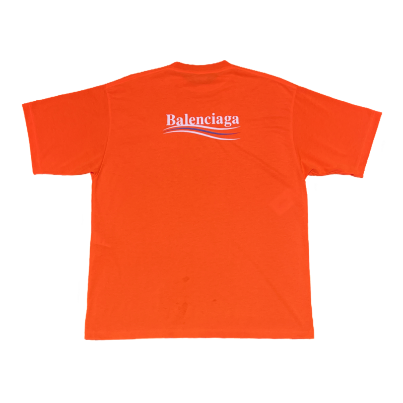 Balenciaga Campaign Logo T-Shirt Neon Orange
