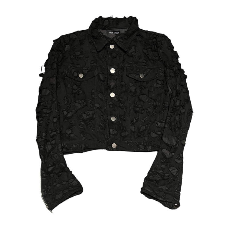 Eric Creer Black Distressed Jacket