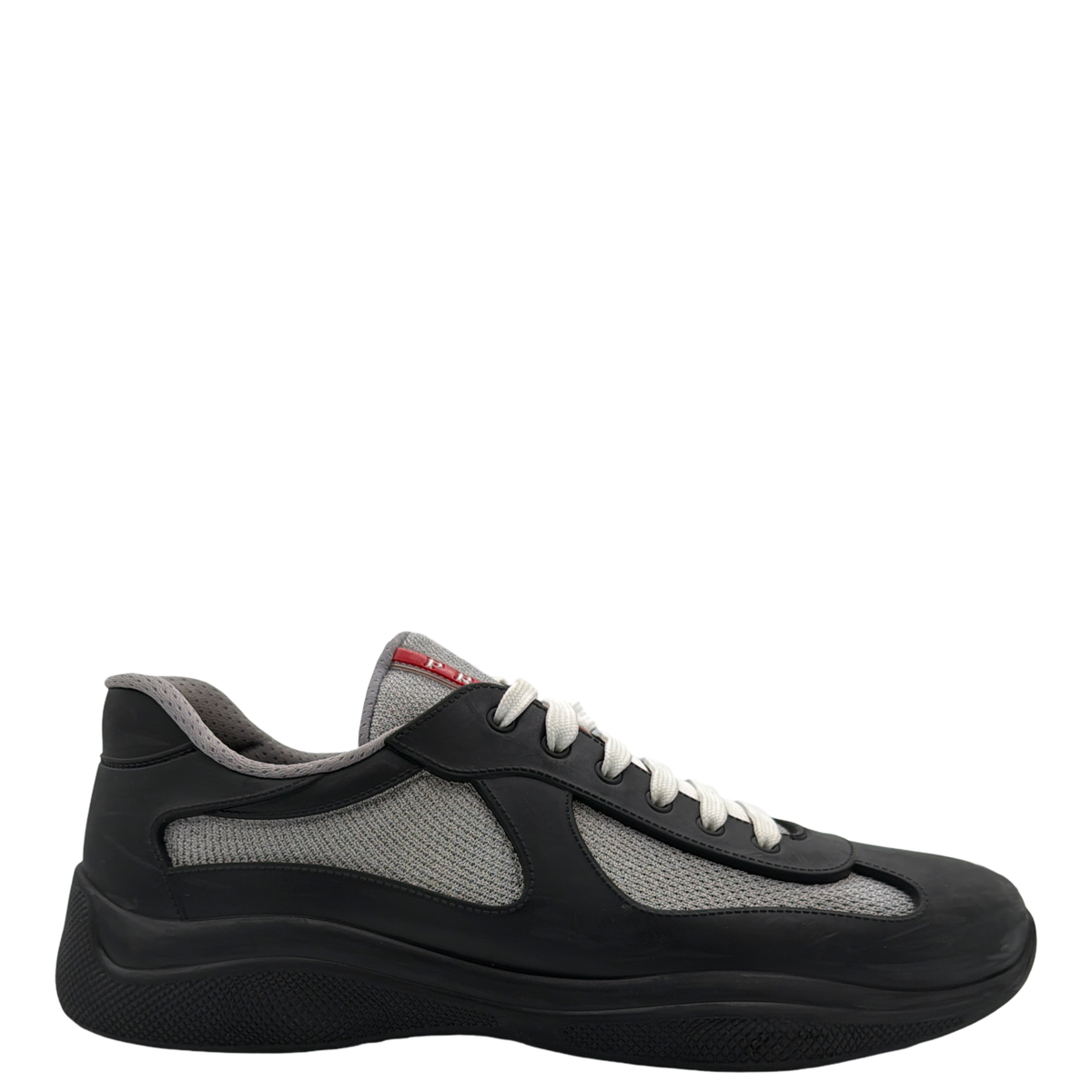 Prada America's Cup Soft Rubber And Bike Fabric Sneakers In Black