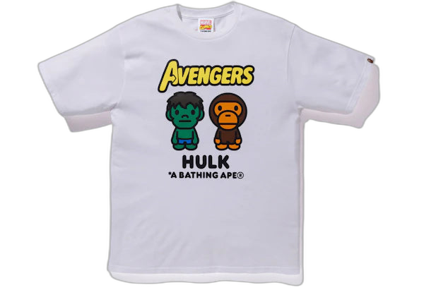BAPE x Marvel Comics Milo The Hulk Tee - White