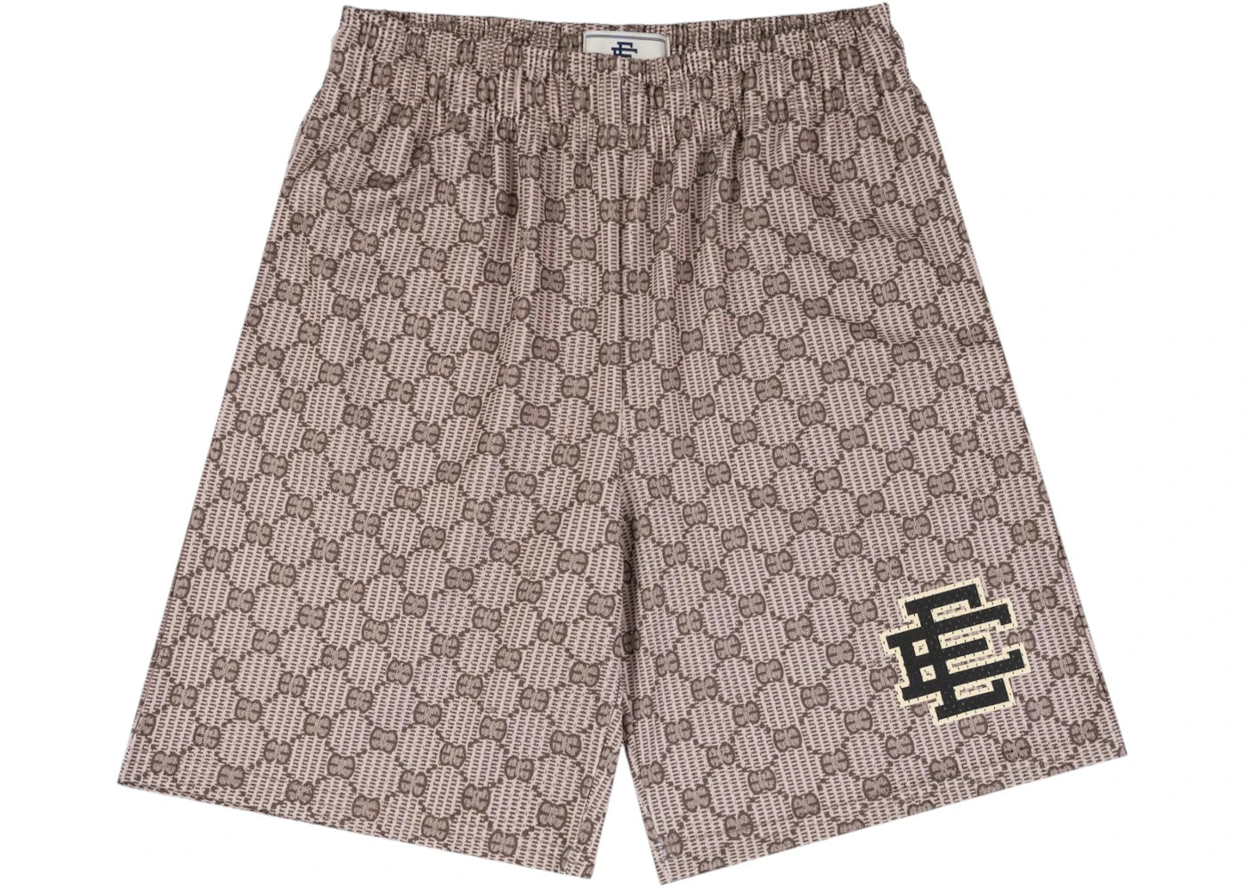 Eric Emanuel EE Baggy Short Beige EE Print/Black