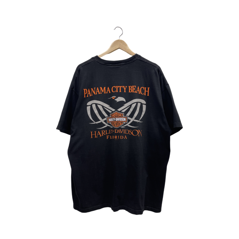 Harley Davidson Panama Beach Florida Black Tee
