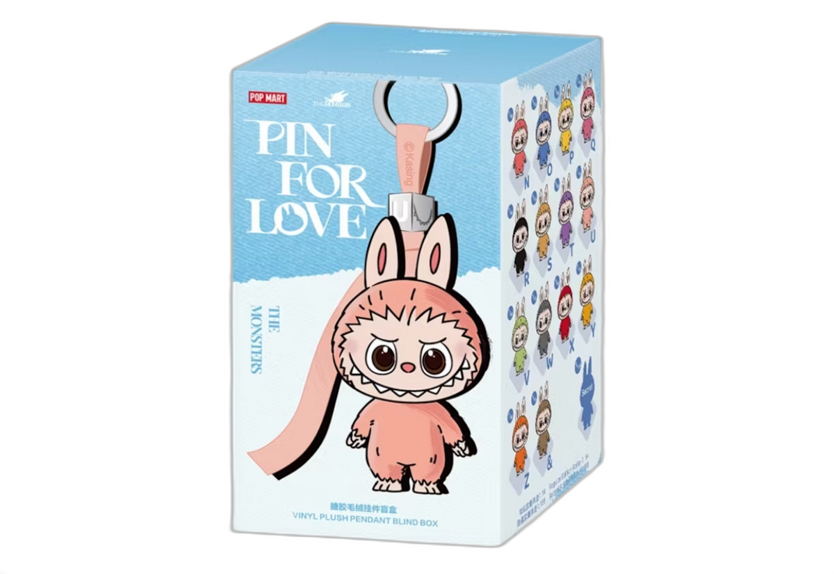 THE MONSTERS Pin for Love Series-Vinyl Plush Pendant Blind Box (N-Z)