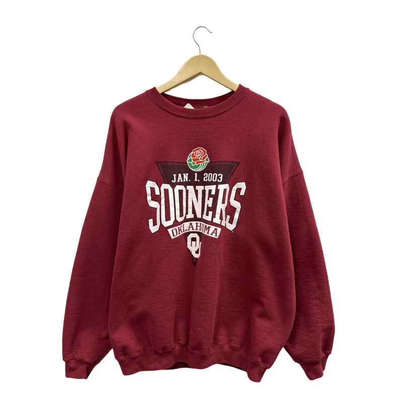 Vintage Hanes Oklahoma Sooners Rose Bowl 2003 Crewneck