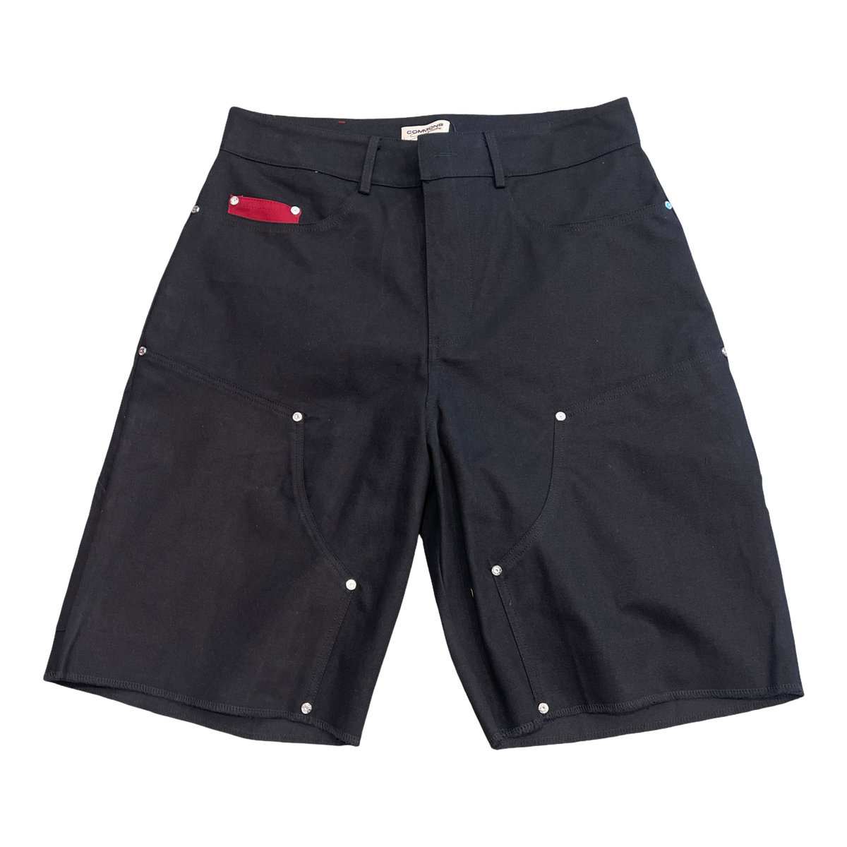 Commons Double Knee Canvas Short Black