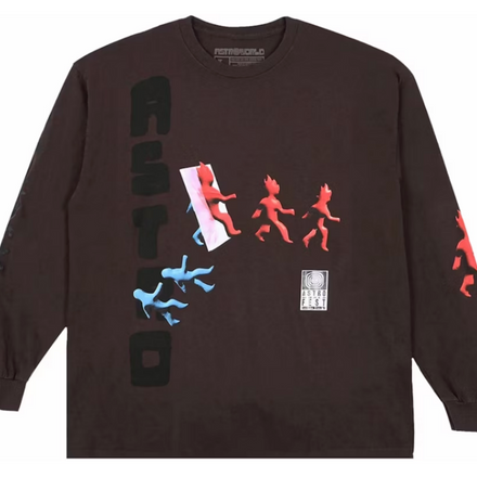 Travis Scott Otherside Long-Sleeve T-shirt Brown