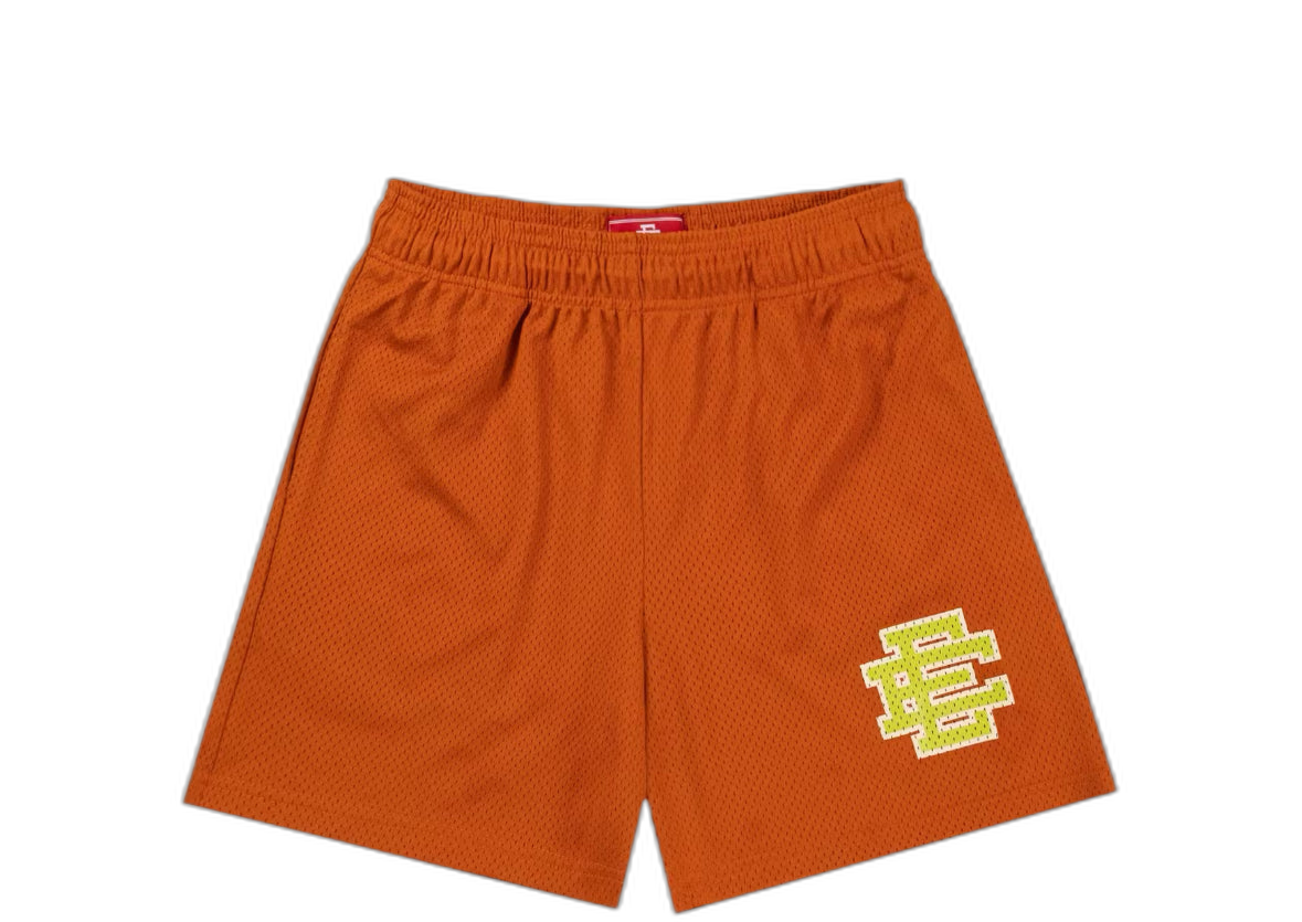 Eric Emanuel EE Basic Short in Bombay Brown/Neon Green