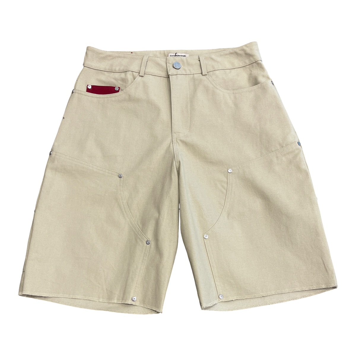 Commons Double Knee Canvas Short Cream