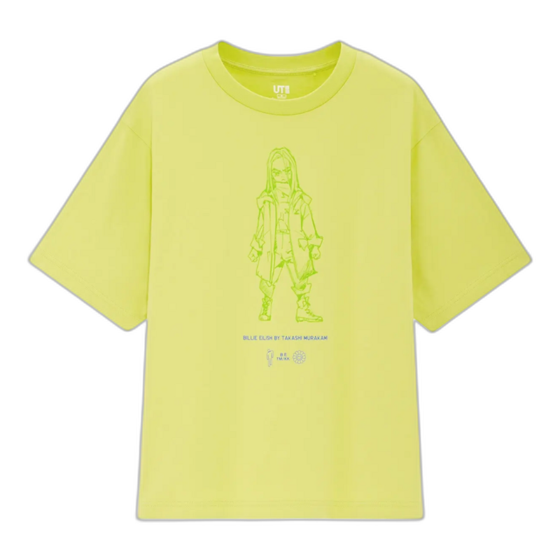 Billie Eilish x Takashi Murakami x Uniqlo Green Tee