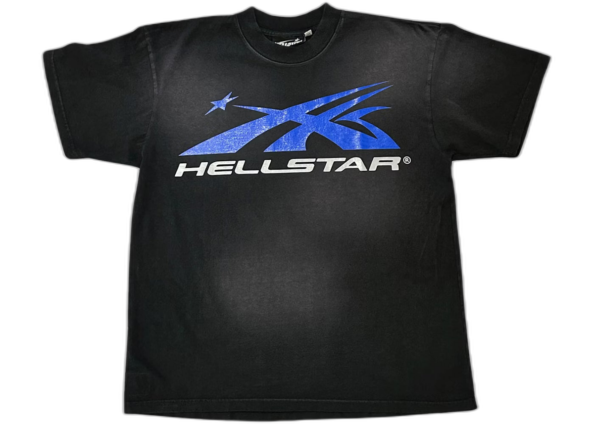 Hellstar Gel Sport Logo (Black/Blue) T-shirt