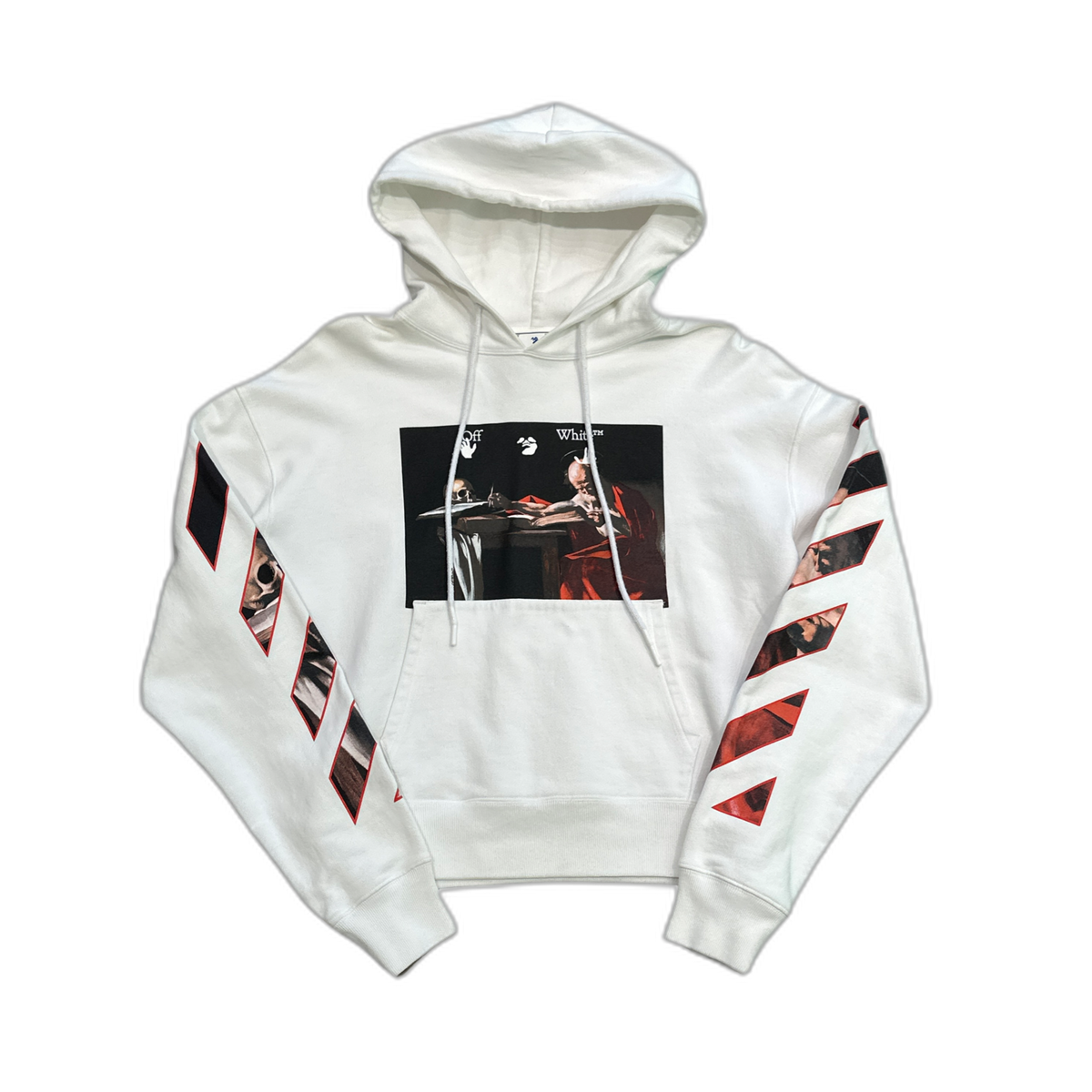 Off-White Caravaggio Paint Over White Hoodie