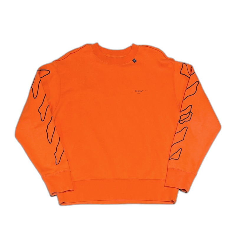 Off-White Scribble Arrows Sweatshirt in Orange - Pre-Owned XS