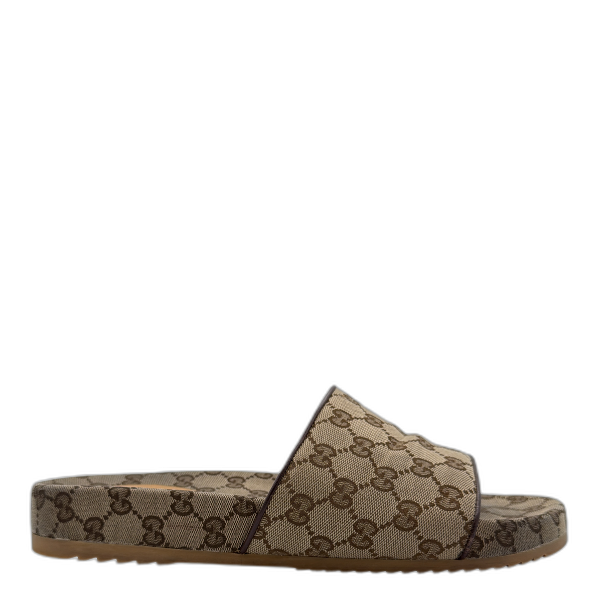 Gucci GG Slide Beige Canvas