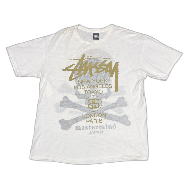 Stussy x Mastermind Tee white -L