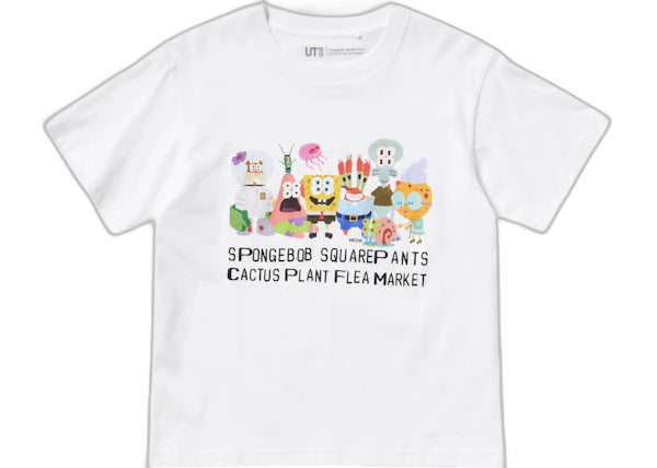 Uniqlo x CPFM Spongebob Squarepants Kids UT Graphic T-Shirt - White