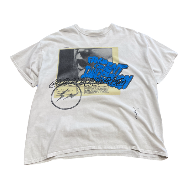 Travis Scott Cactus Jack For Fragment Manifest T-Shirt White