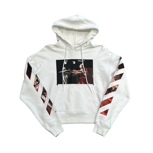 Off-White Caravaggio Paint Over  White Hoodie