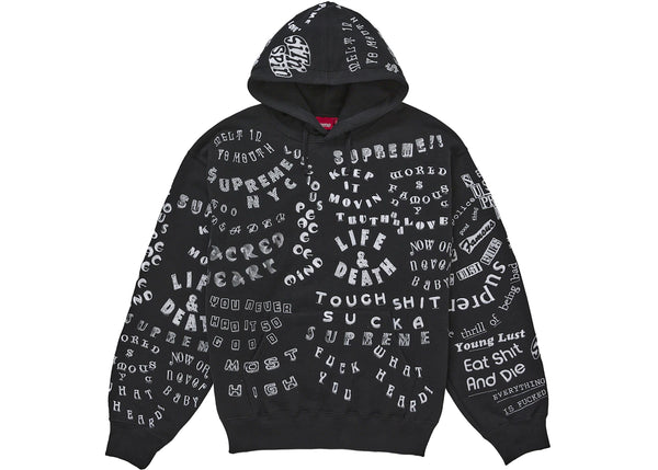 Supreme Too Deadly Hooded Sweatshirt Black