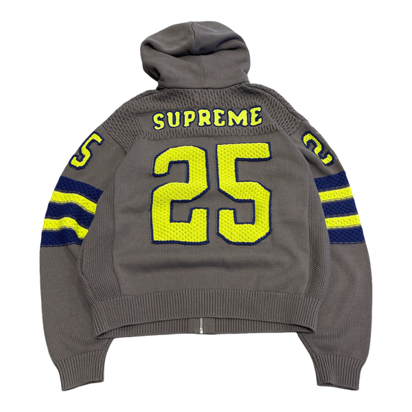Supreme Sport Zip Up Hooded Sweater (FW25) Charcoal