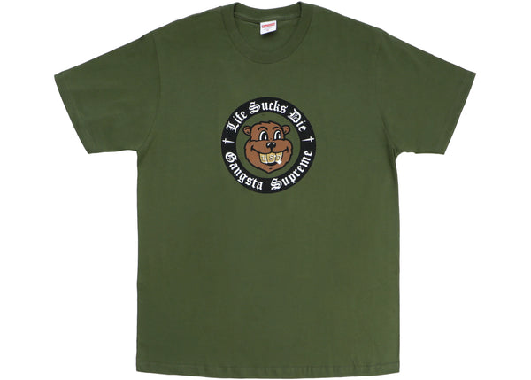 Supreme Life Sucks Die Tee Olive