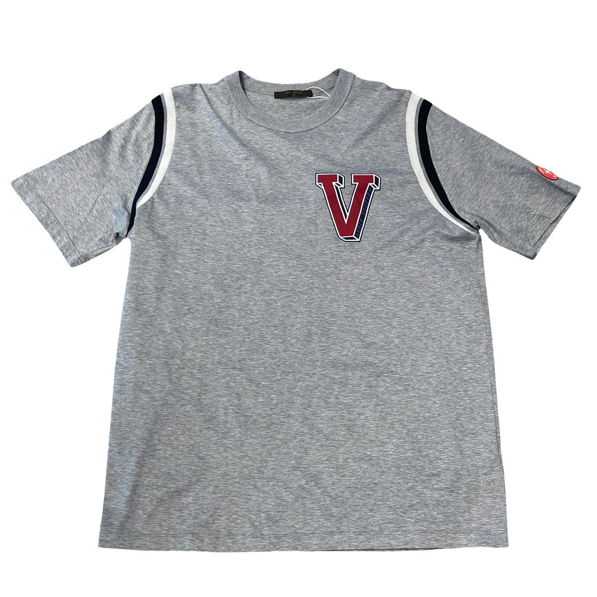 Louis Vuitton V Varsity T-Shirt Heather Grey
