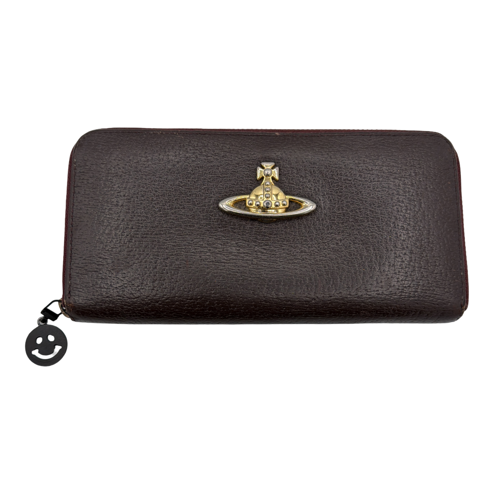 Vivienne Westwood Big Logo Brown Long Wallet
