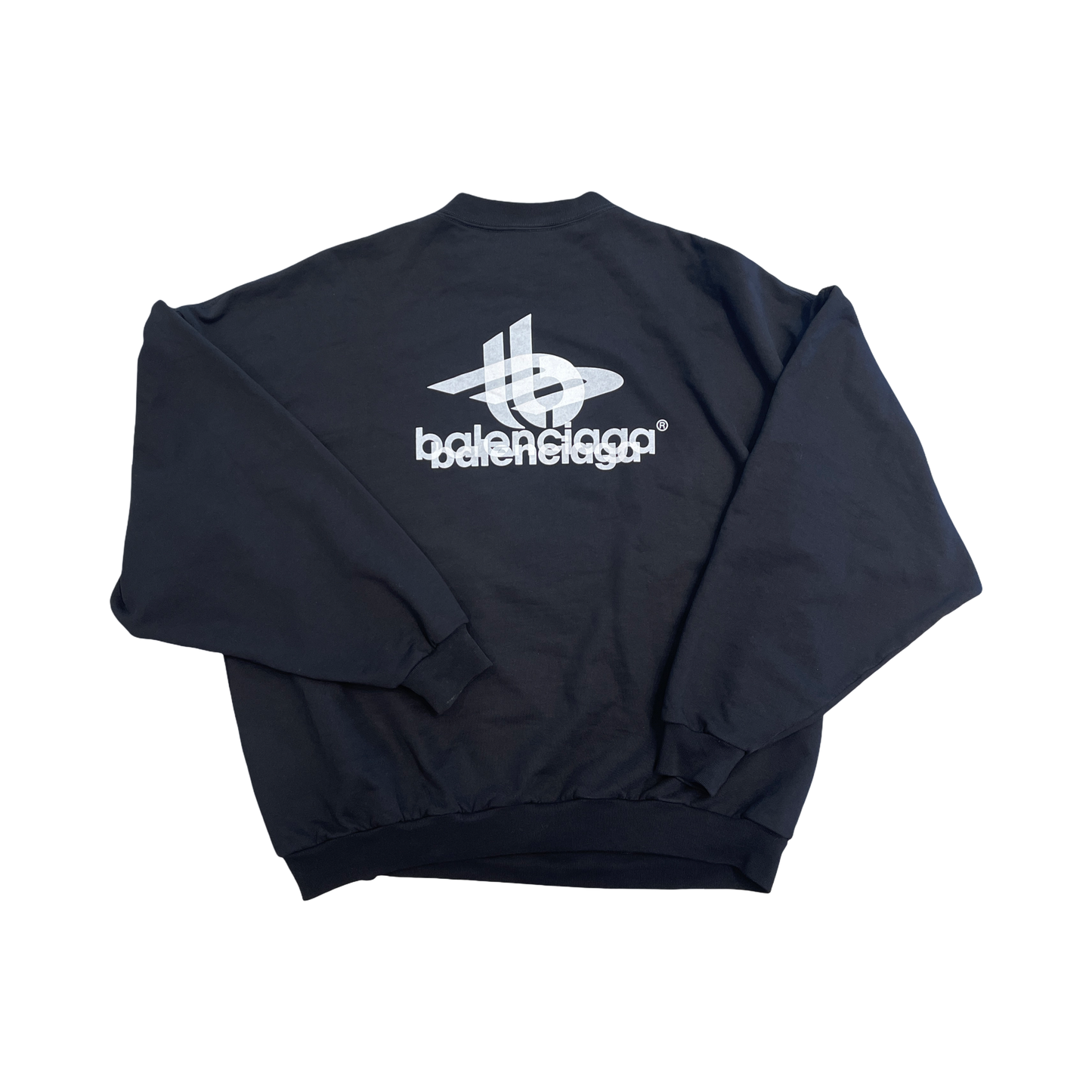 Balenciaga BB Layered Logo Crewneck Black
