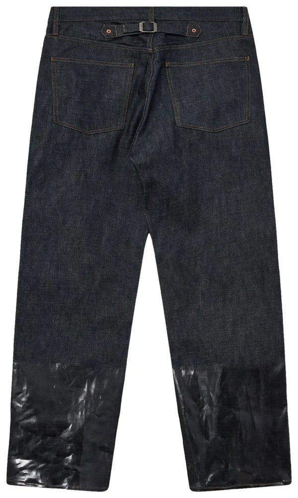 Maison Margiela Lacquered Turn-Up Jeans 'Indigo'