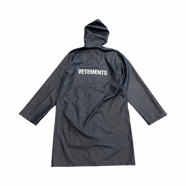 Vetements Rain Coat Black