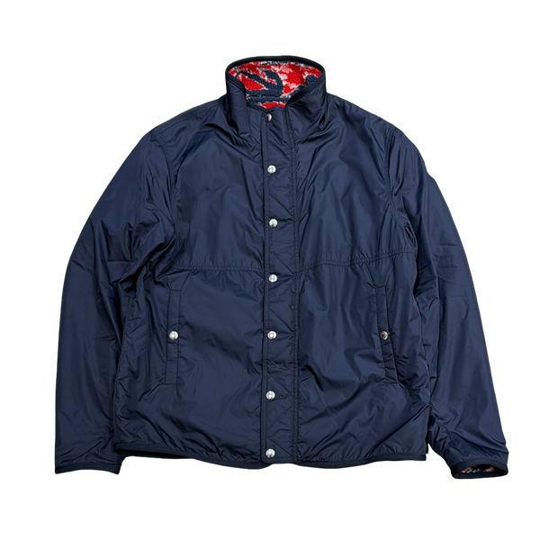 Moncler Reversible Navy & Red Tiger Stripe jacket